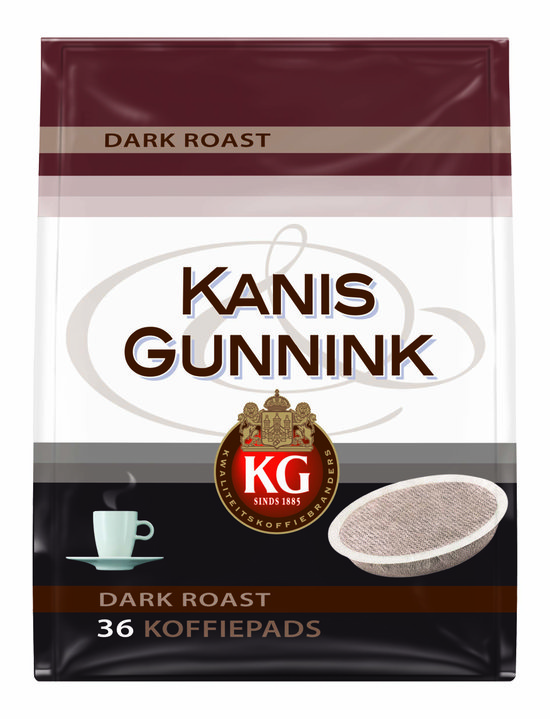 Kanis & Gunnink Dark Roast koffiepads - voor in je Senseo machine - 10 x 36 pads